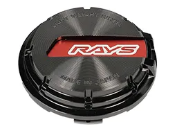 RAYS No.65 GramLights CAP Zwart Chrome/ Rood