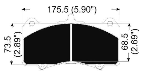 [CP7555D70BX-DS25HP] AP Racing PHO_PAD SET (4)-16.75T