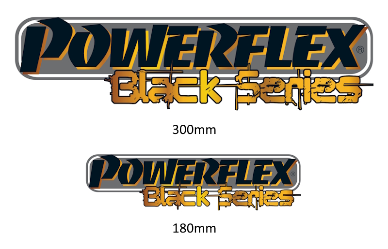 Powerflex POWERFLEX STICKER 180mm X 38mm - PACK OF