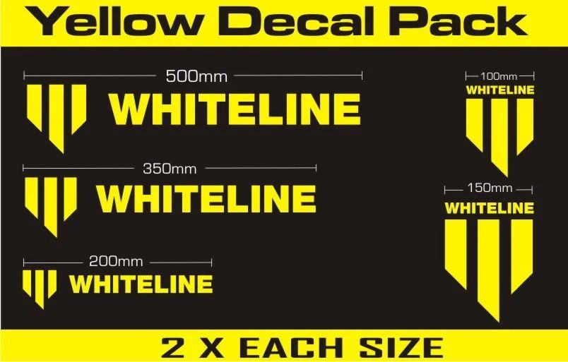 Whiteline PerformanceWhiteline Decal Pack - Yellow