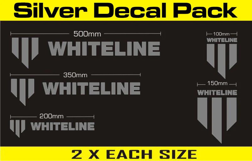 [KWM003] Whiteline PerformanceWhiteline Decal Pack - Silver