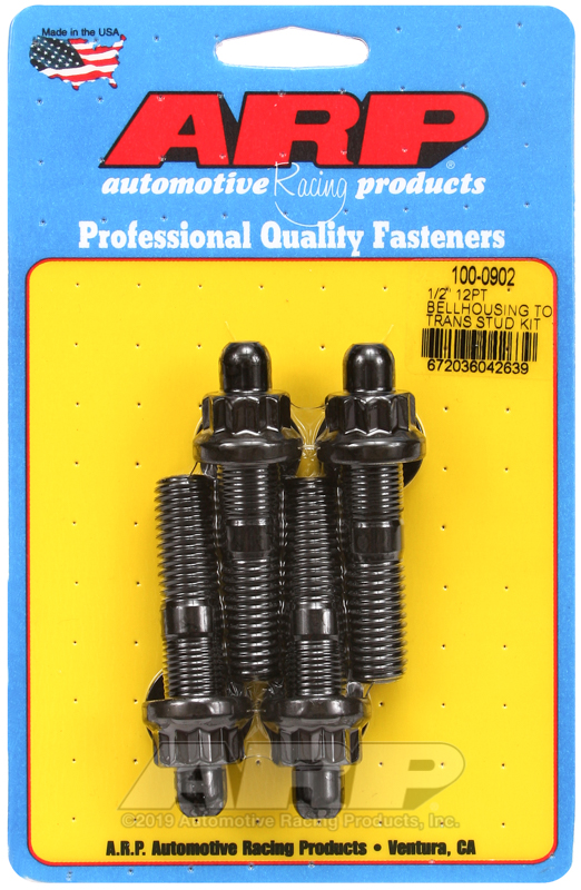 [100-0902] ARP 1/2" dia 12pt bellhousing to trans stud kit
