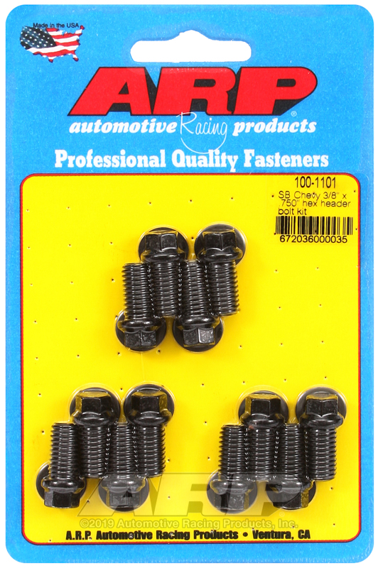 [100-1101] ARP SB Chevy 3/8 x .750" hex header bolt kit