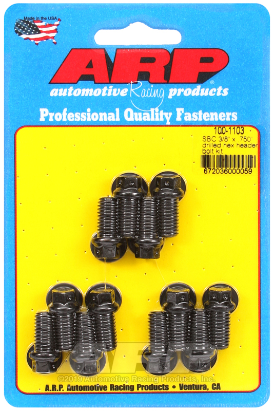 [100-1103] ARP SB Chevy 3/8 x .750" drilled hex header bolt kit