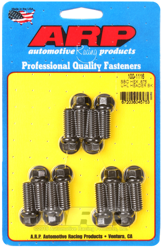 [100-1116] ARP SB Chevy hex .875 UHL header bolt kit