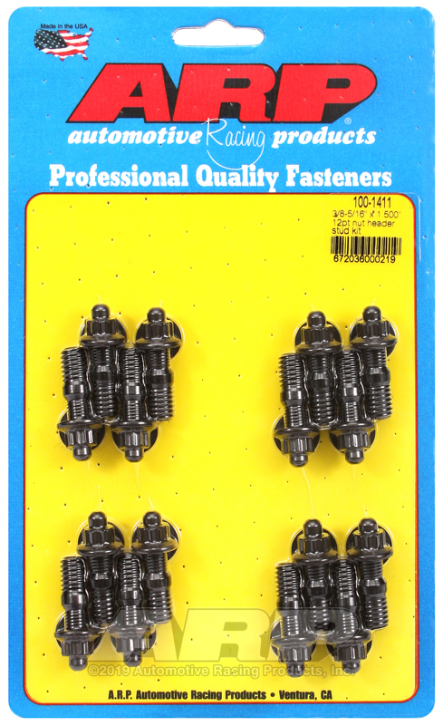ARP 3/8-5/16 x 1.500" 12pt header stud kit