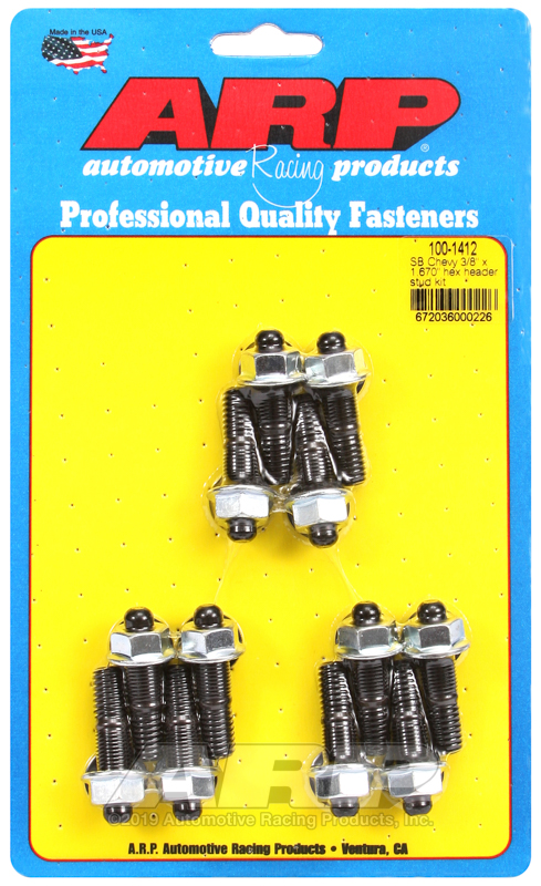 ARP SB Chevy 3/8 x 1.670" hex header stud kit