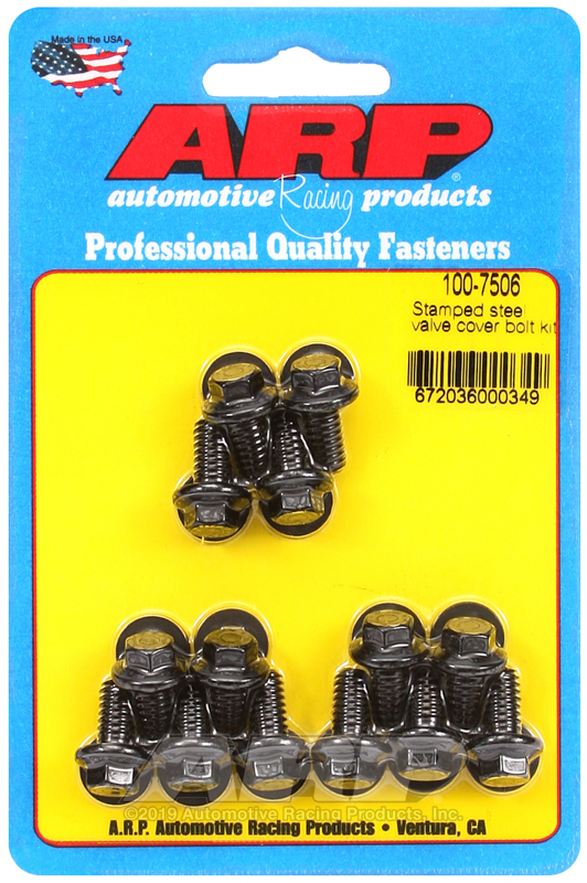 [100-7506] ARP Stamped steel hex valve cover bolt kit