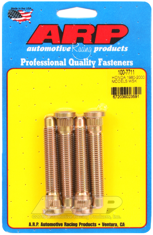 [100-7711] ARP Honda '96 & earlier M12 X 2.85" wheel stud kit