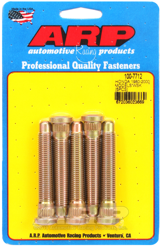 [100-7712] ARP Honda '97 & later M12 X 2.85" wheel stud kit