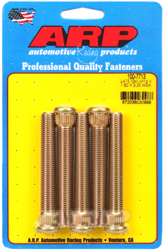 [100-7713] ARP Late model GM, Camaro, Firebird, Corvette M12 X 1.50" wheel stud kit