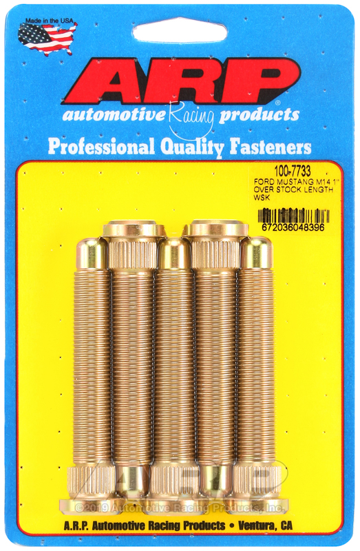 [100-7733] ARP Ford Mustang 2015 M14  1" over stock length wheel stud kit