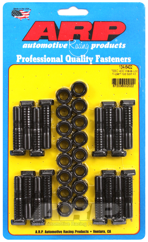 [134-6402] ARP SB Chevy 400 wave-loc hi-perf rod bolt kit
