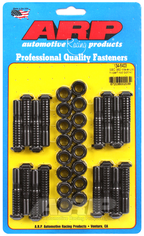 [134-6403] ARP SB Chevy 350 wave-loc hi-perf rod bolt kit