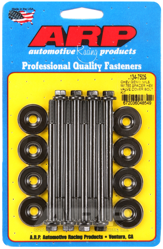[134-7505] ARP SB Chevy GENIII IV/LS w/.750 spacer hex valve cover bolt kit