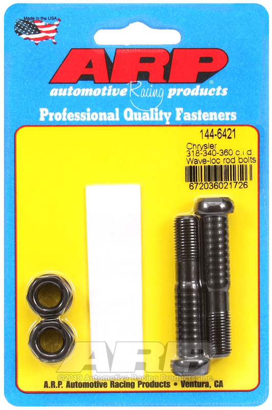 [144-6421] ARP Chrysler 318-340-360 c.i.d., wave-loc rod bolts