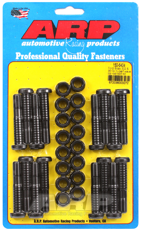 [150-6404] ARP Ford Boss 302-351W hi-perf wave-loc rod bolt kit
