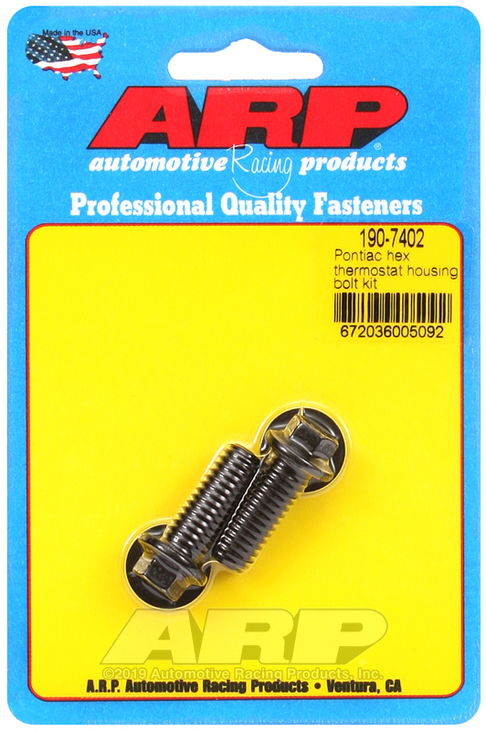 ARP Pontiac hex thermostat housing bolt kit