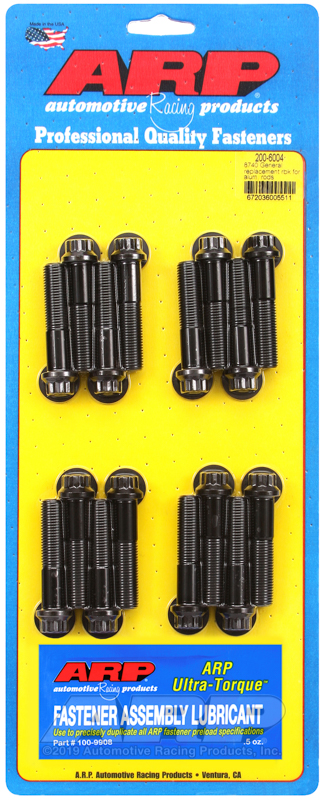 [200-6004] ARP General replacement for alum rods, 8740 rod bolt kit
