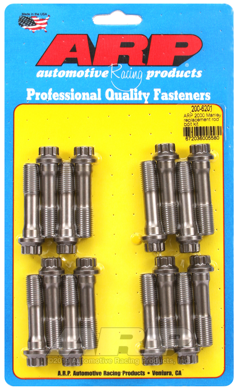 [200-6201] ARP Manley replacement, rods 14051&14055, ARP2000 rod bolt kit