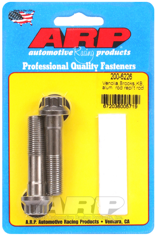 [200-6226] ARP Venolia Brooks KB & Aftermaket repl't ARP2000 rod bolt kit