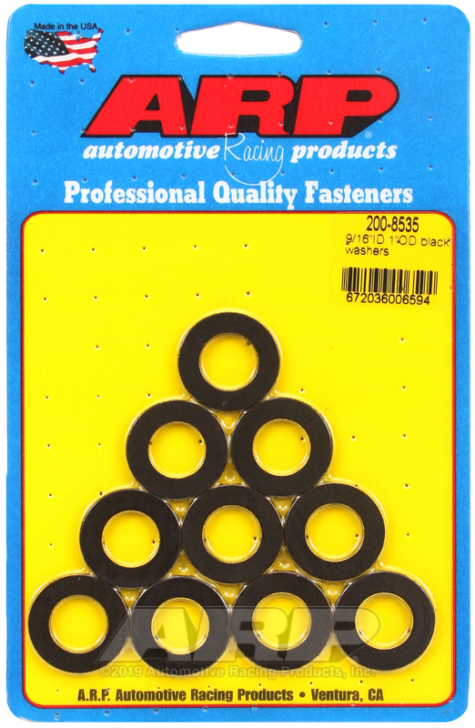ARP 9/16 ID 1.00 OD black washers