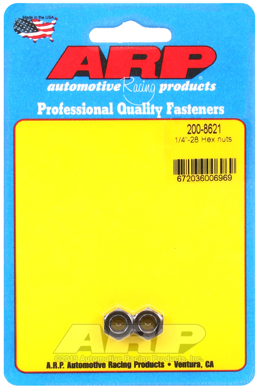 ARP 1/4-28 hex nut kit