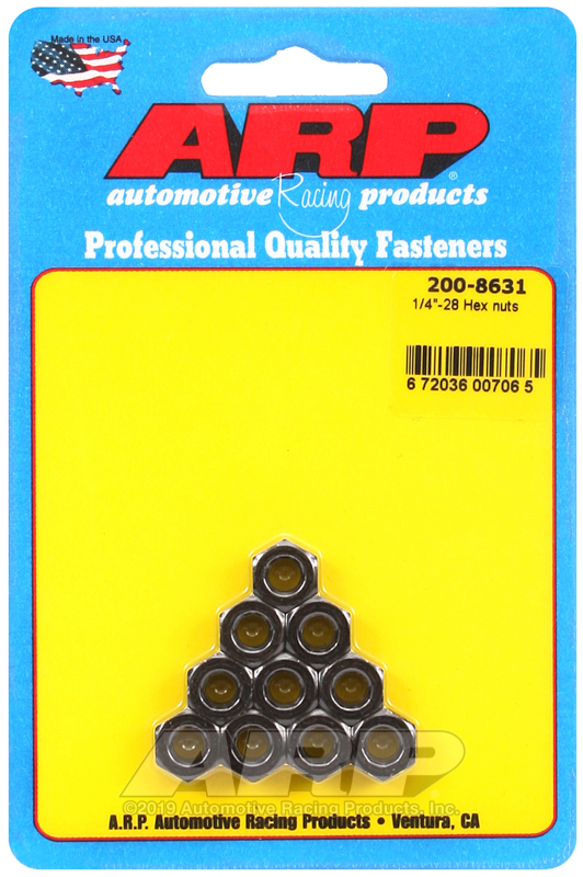 ARP 1/4-28 hex nut kit