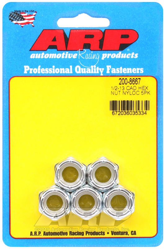 ARP 1/2-13 cad coarse nyloc hex nut kit