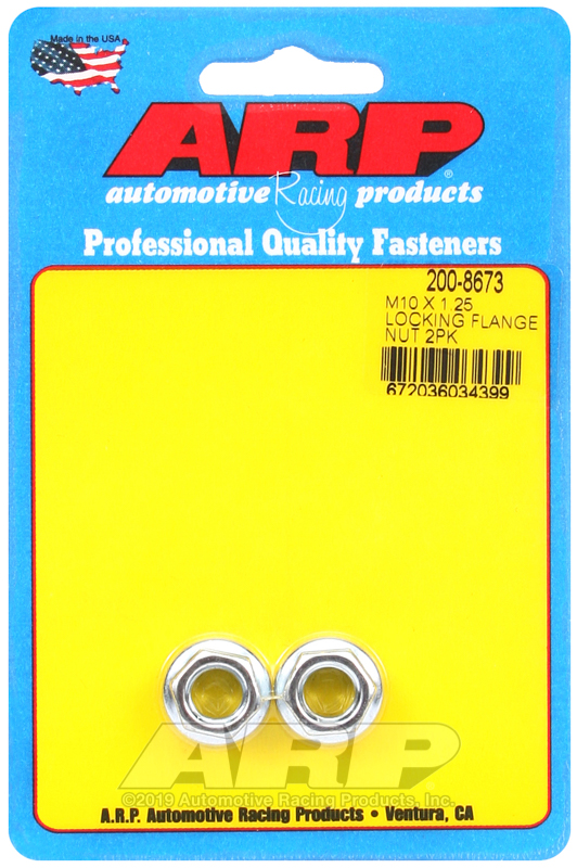 ARP M10 X 1.25 locking flange nut kit