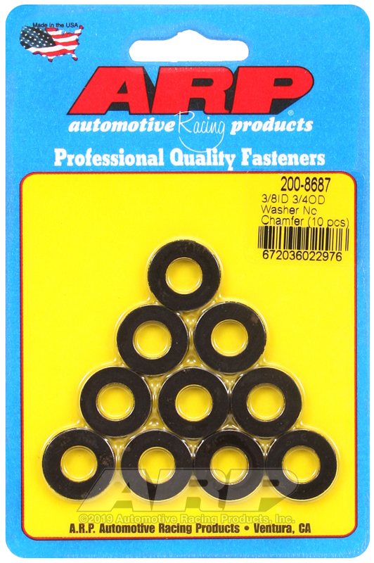 ARP 3/8 ID 3/4 OD black washers