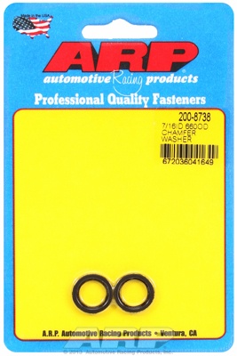 ARP 7/16 ID .660 OD  chamfer black washer