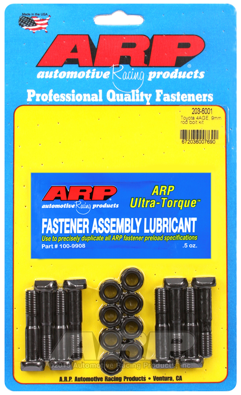 [203-6001] ARP Toyota 4AGE, M9 rod bolt kit