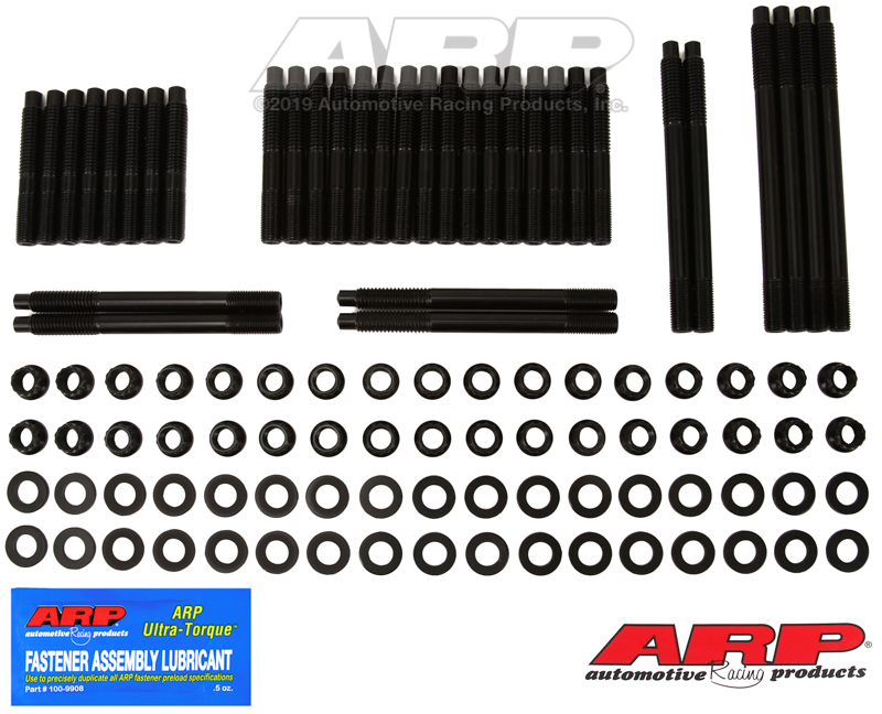 ARP SB Chevy Rodeck alum blck w/Brod cntd valve hds 12pt hsk
