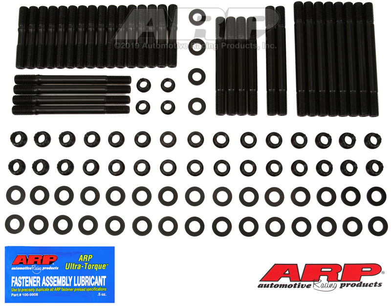 [234-4726] ARP SB Chevy 16°, Rodeck alum blck, 12pt u/c studs head stud kit
