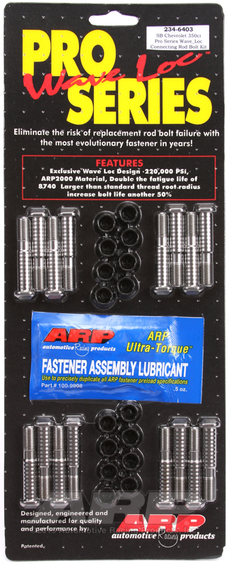 [234-6403] ARP SB Chevy 350 wave-loc rod bolt kit