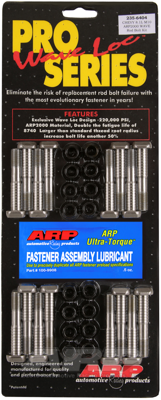 [235-6404] ARP BB Chevy 8.1L M10 ARP2000 pro wave-loc rod bolt kit