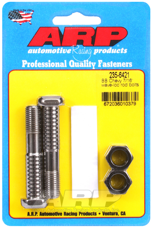 [235-6421] ARP BB Chevy 7/16" pro wave-loc 2pk rod bolt kit