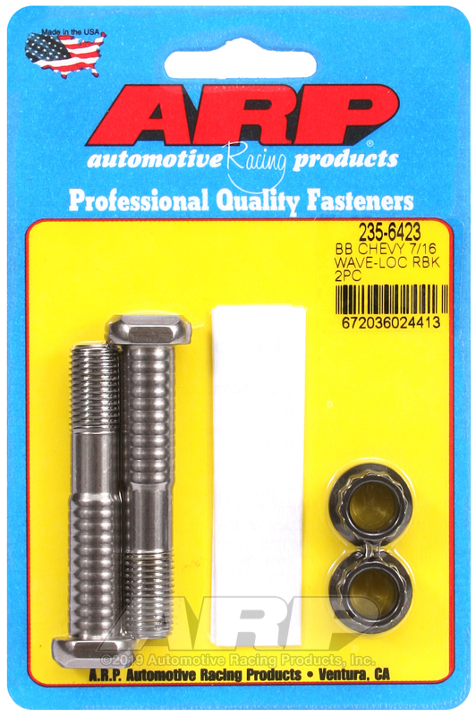 [235-6423] ARP BB Chevy 7/16" pro wave-loc 2pk rod bolt kit