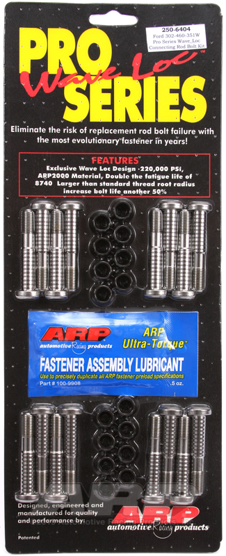 [250-6404] ARP Ford Boss 302-429-460-351W wave-loc rod bolt kit