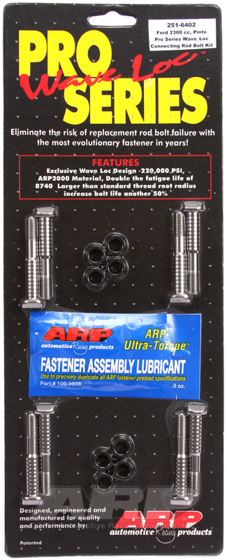 [251-6402] ARP Ford Pinto 2300cc wave-loc rod bolt kit