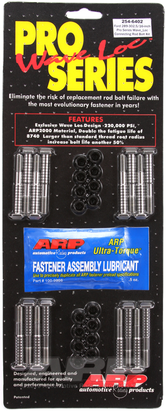 [254-6402] ARP SB Ford 289-302 standard wave-loc rod bolt kit