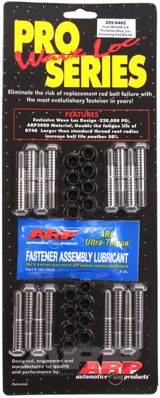 [255-6402] ARP BB Ford 390-428 wave-loc rod bolt kit