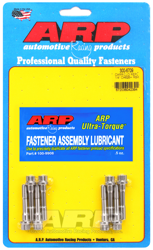 [300-6709] ARP 1/4"  Carrillo replacement 1/4" CA625+ rod bolt kit