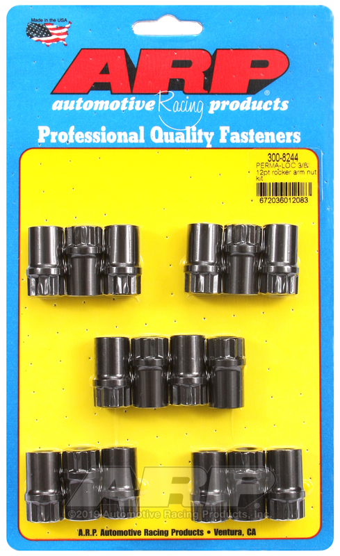 [300-8244] ARP Perma-Loc™ adjustable 3/8 12pt rocker arm nut kit