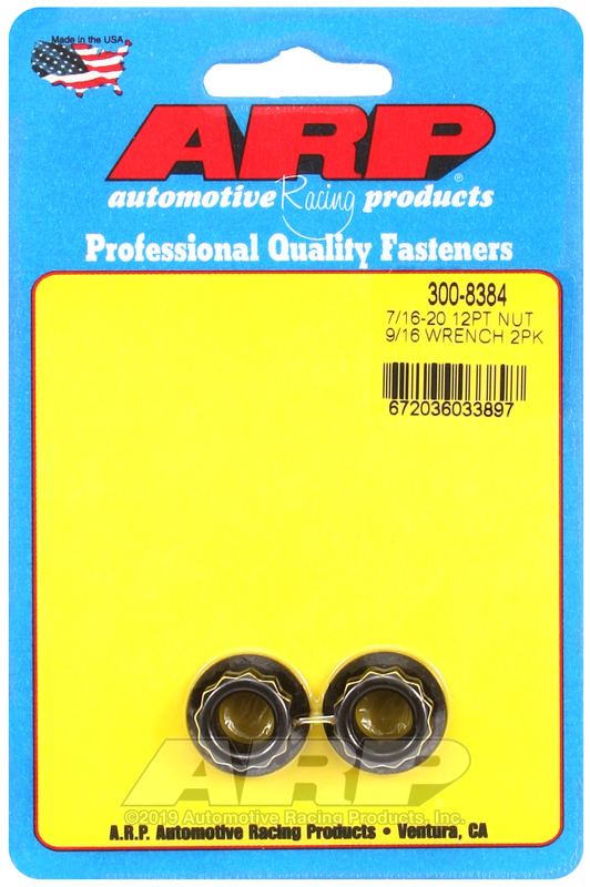ARP 7/16-20, 9/16 socket 12pt nut kit