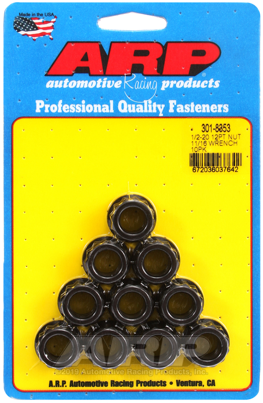 ARP 1/2-20 11/16 socket 12pt nut kit