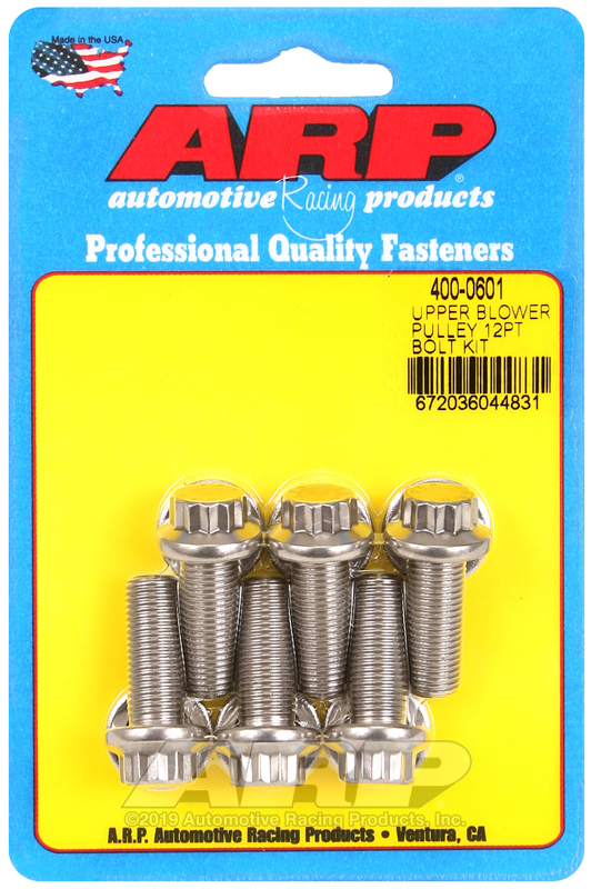 ARP Upper blower pulley SS 12pt bolt kit
