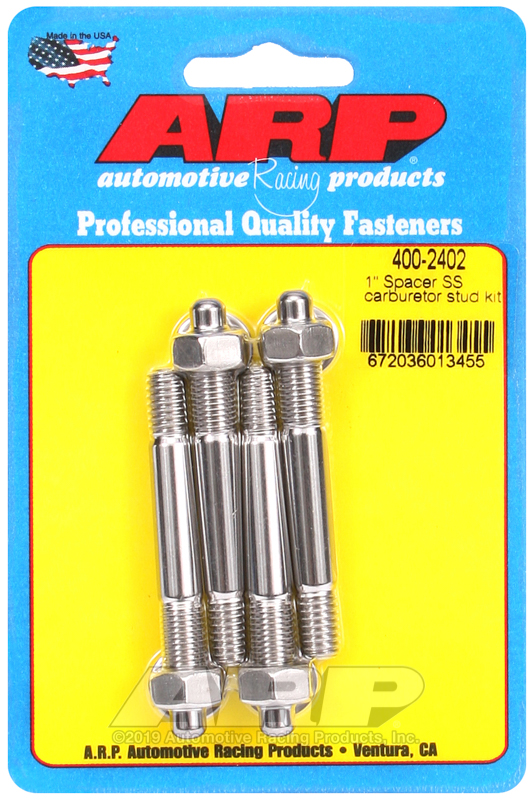ARP 1" Spacer SS carburetor stud kit