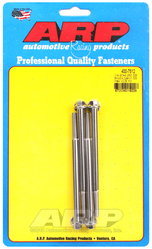 [400-7512] ARP Merlin block, Brodix head SB  hex valve cover bolt kit